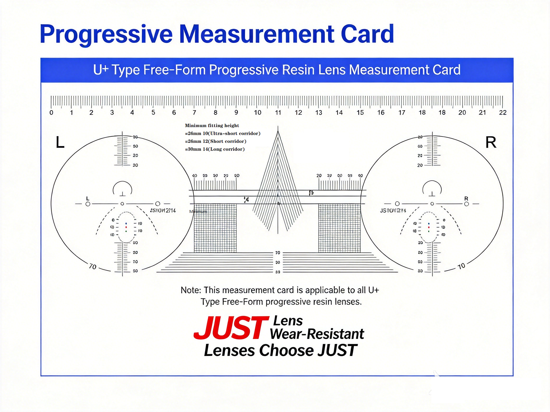 Progressive measurement card